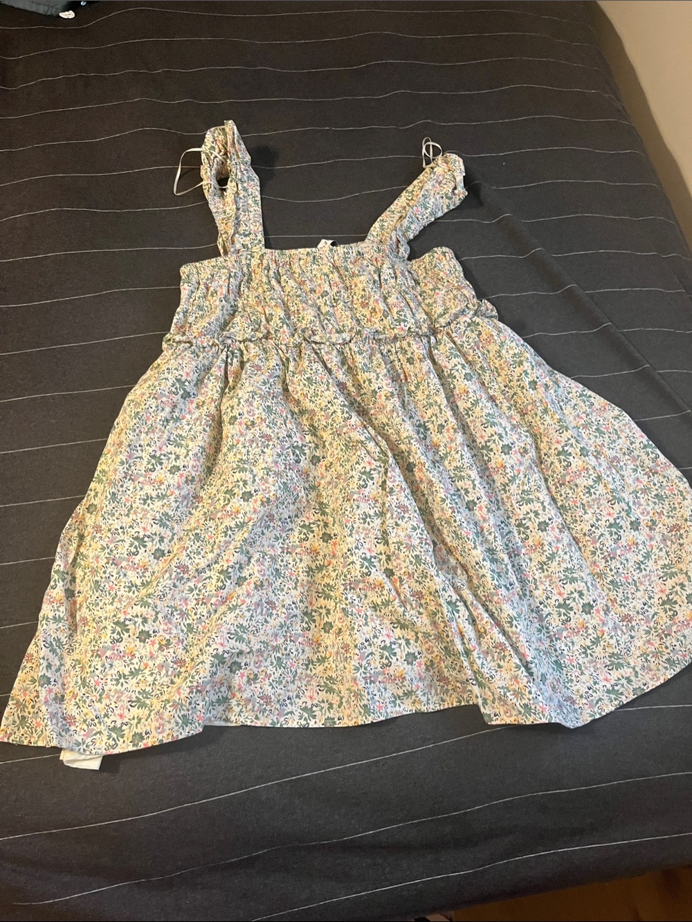 moodie Floral Sundress in Blue and Pink